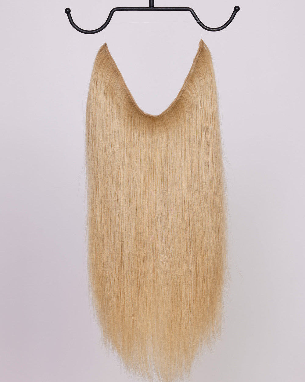 BHBD Hairband in a light blonde color, 100% Remy hair. Clip-in, halo, or ponytail, 40cm.