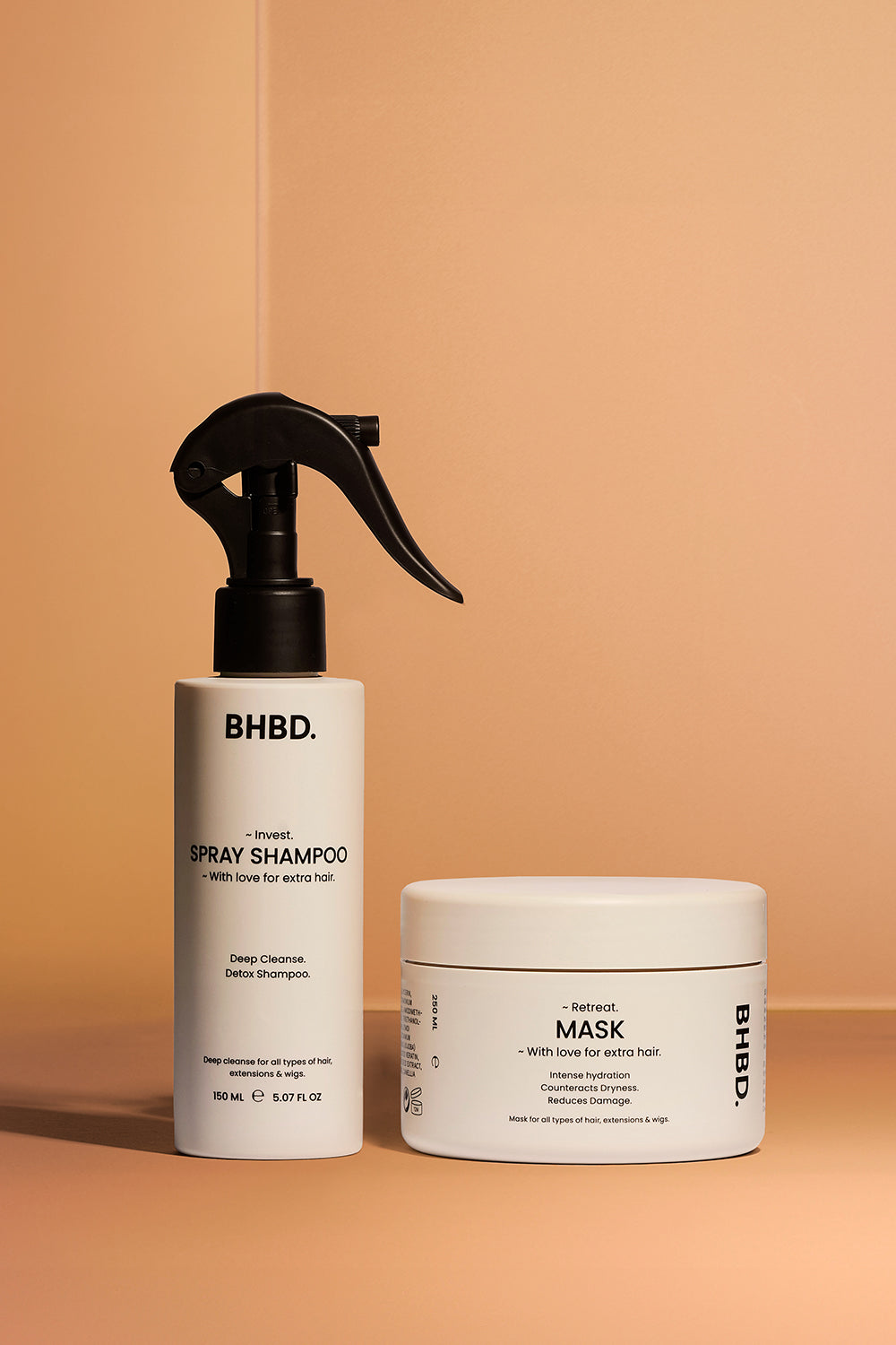 Essential Duo Kit - BHBD spray shampoo and BHBD hair mask.