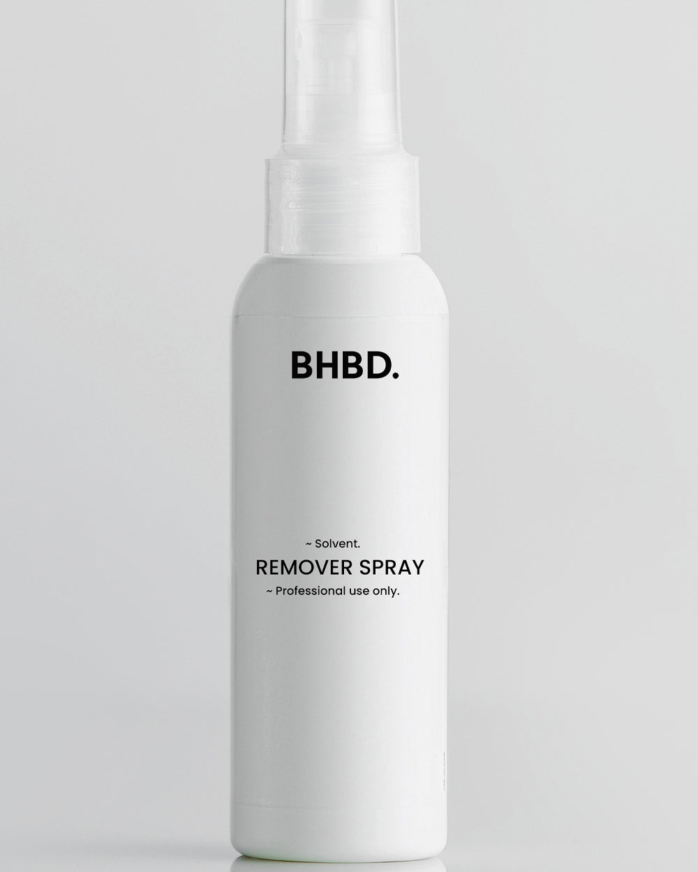 BHBD Solvent remover spray for proffessional use only.
