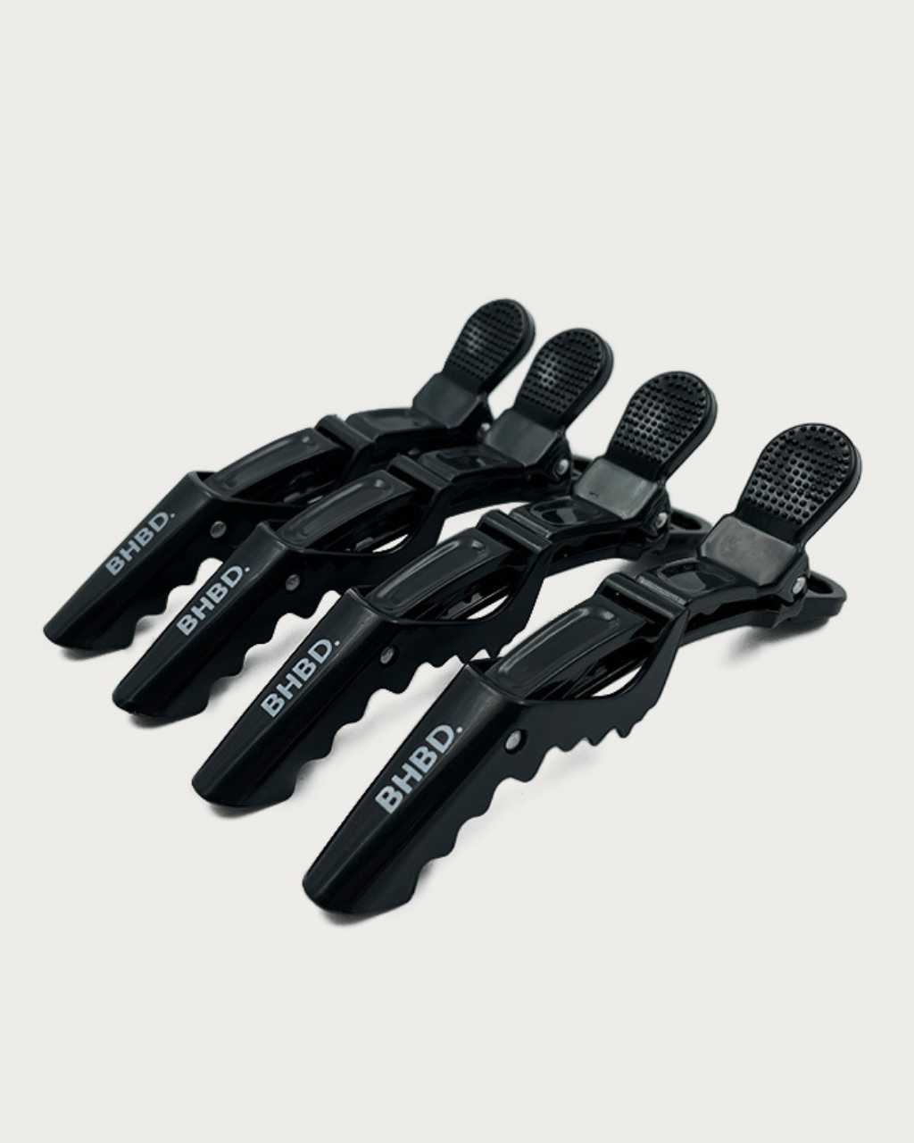  4-pack hair clips for sectioning hair. 